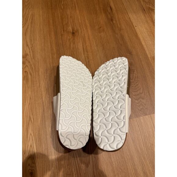 BIRKENSTOCK NWOT White & Gold Arizona Sandals Size 41 or 10 - Picture 11 of 14
